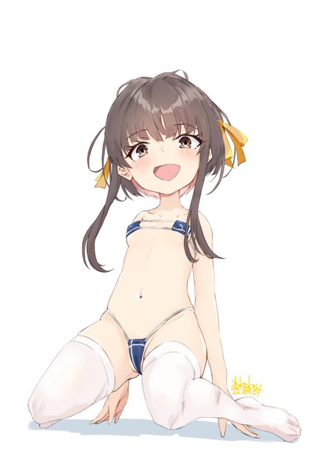 鵜来ちゃんごめんね、新人にはマイクロビキニ着てもらうのが決まりなんだ・・・ 