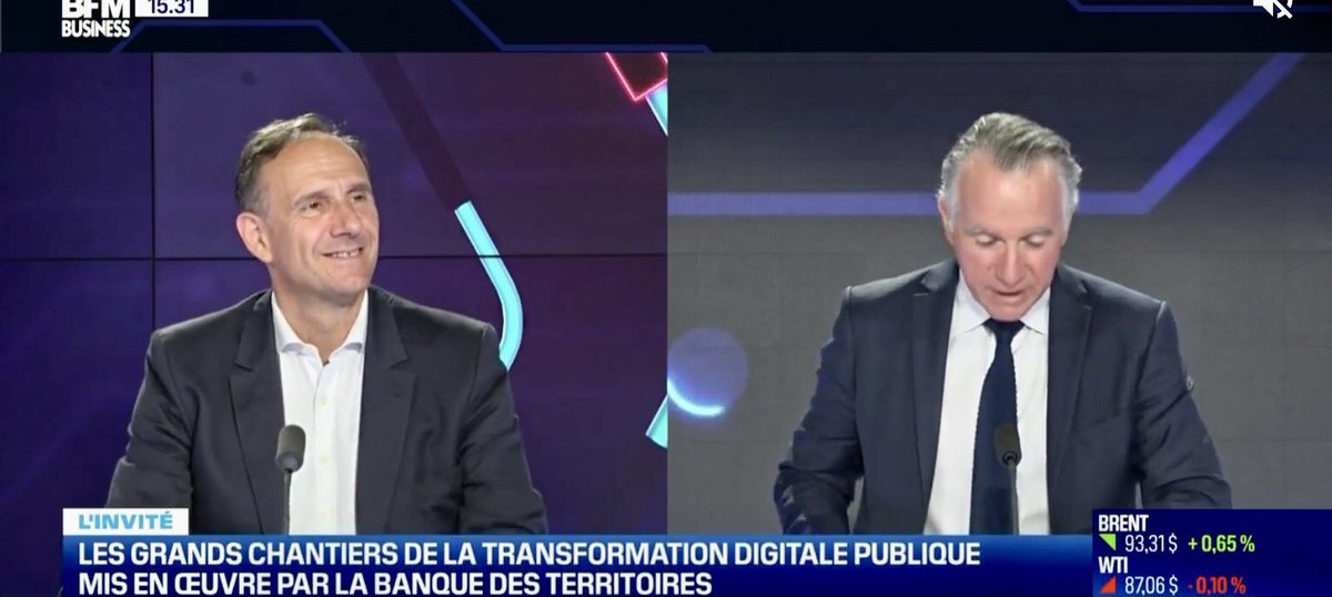#Transfonum publique efficace, avec la <a href="/BanqueDesTerr/">Banque des Territoires</a> : 

#Souveraineténum et #cloud, avec les critères de la CDC, et les moyens de la transformation :
Budget #informatique doublé depuis 2017 : 200 millions aujourd'hui

Les actions🚀 ? ITW <a href="/oliviersichel/">Olivier Sichel</a> !
bfmtv.com/economie/repla…
