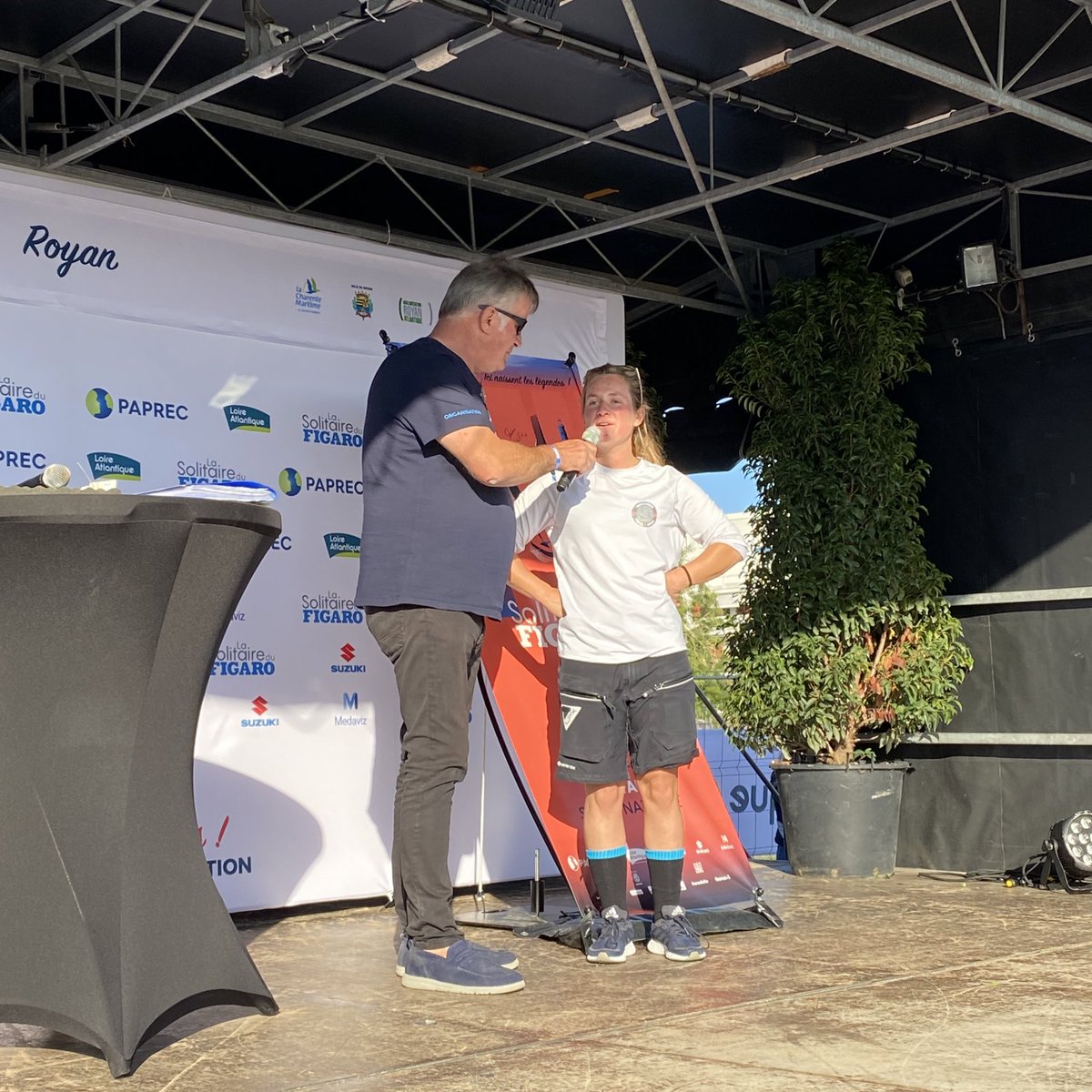 💬 Élodie Bonafous : « En forme sous ce beau soleil ! Prête à donner tout ce qu’il me reste pour cette dernière étape ! » ☀️💪🏻

#LaSolitaire #IciNaissentLesLégendes