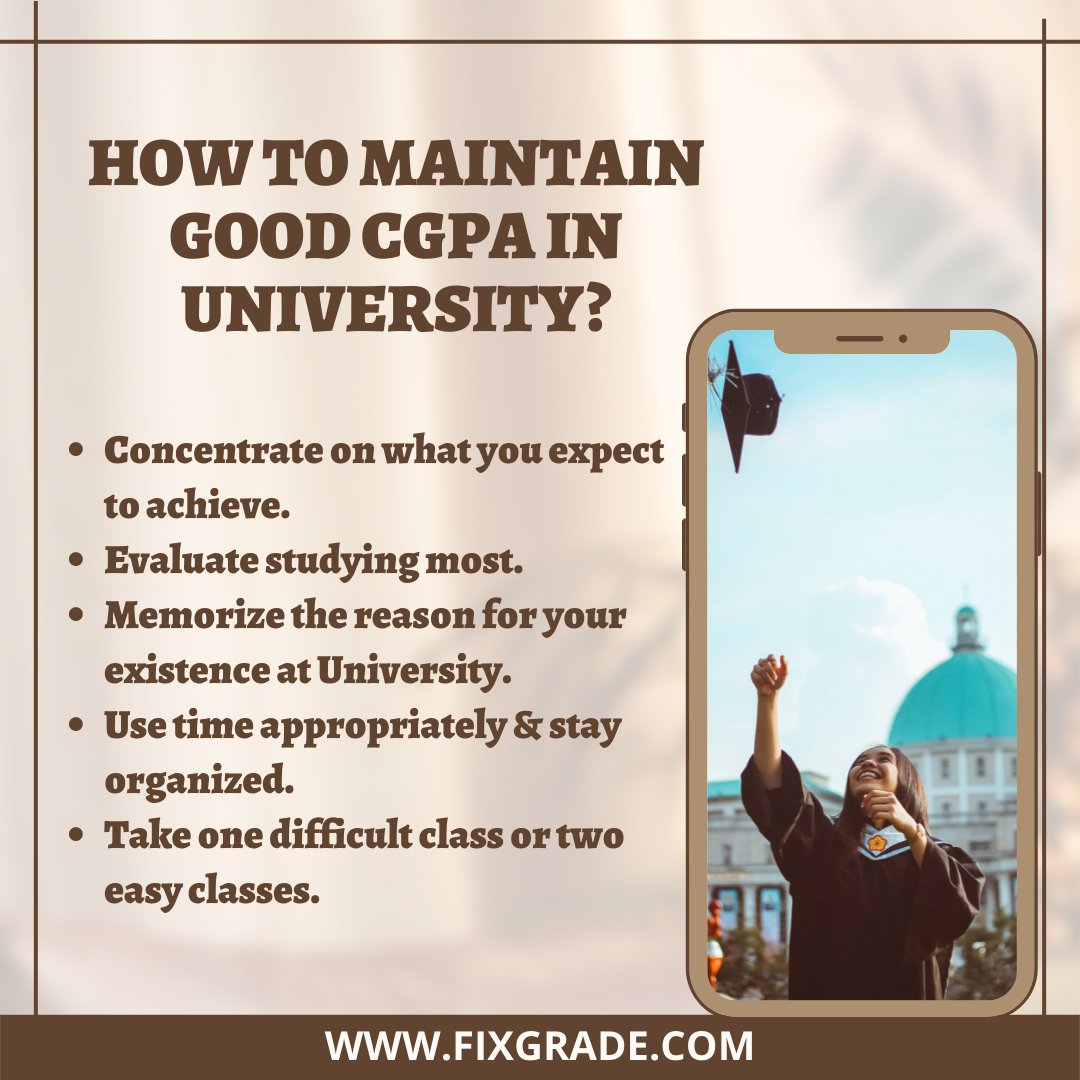 How to Maintain Good CGPA in University?
fixgrade.com
#IOTA  #DevOps #DEVCommunity #engineerstalk #code #html #css #java #reactjs #Python #nodejs #javascript #developer #retweet #100DaysOfCode #AI #ml #machinelearning #digitalmarketing #fintech #TensorFlow #php #Code