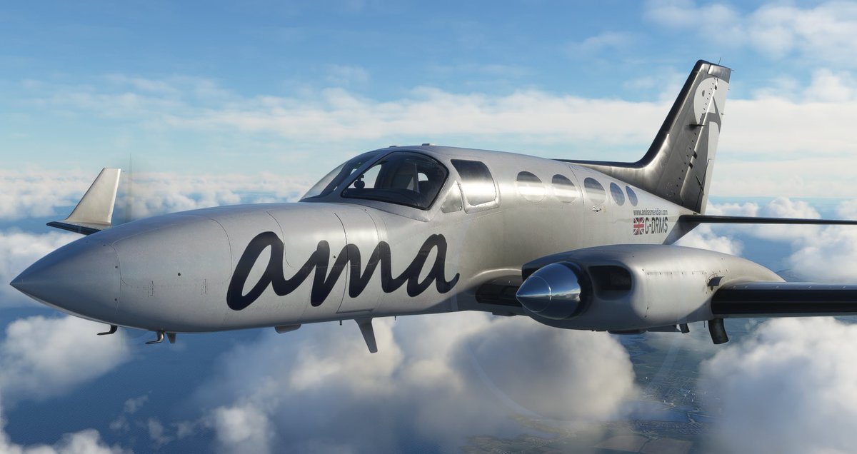 Dreamsofwings1's tweet photo. NEW VIDEO

Flying the @flysimware C414AW Chancellor in @MSFSofficial for my VA, Andras Meridian Airlines.

Watch here—> https://t.co/D44p6NPcsa

#cessna414 #flightsimulator #cessna #pilot #scottishhighlands #invernessairport #sumburghairport #pcpilot #aviation #propeller #avgeek https://t.co/MkXgdbVhpO
