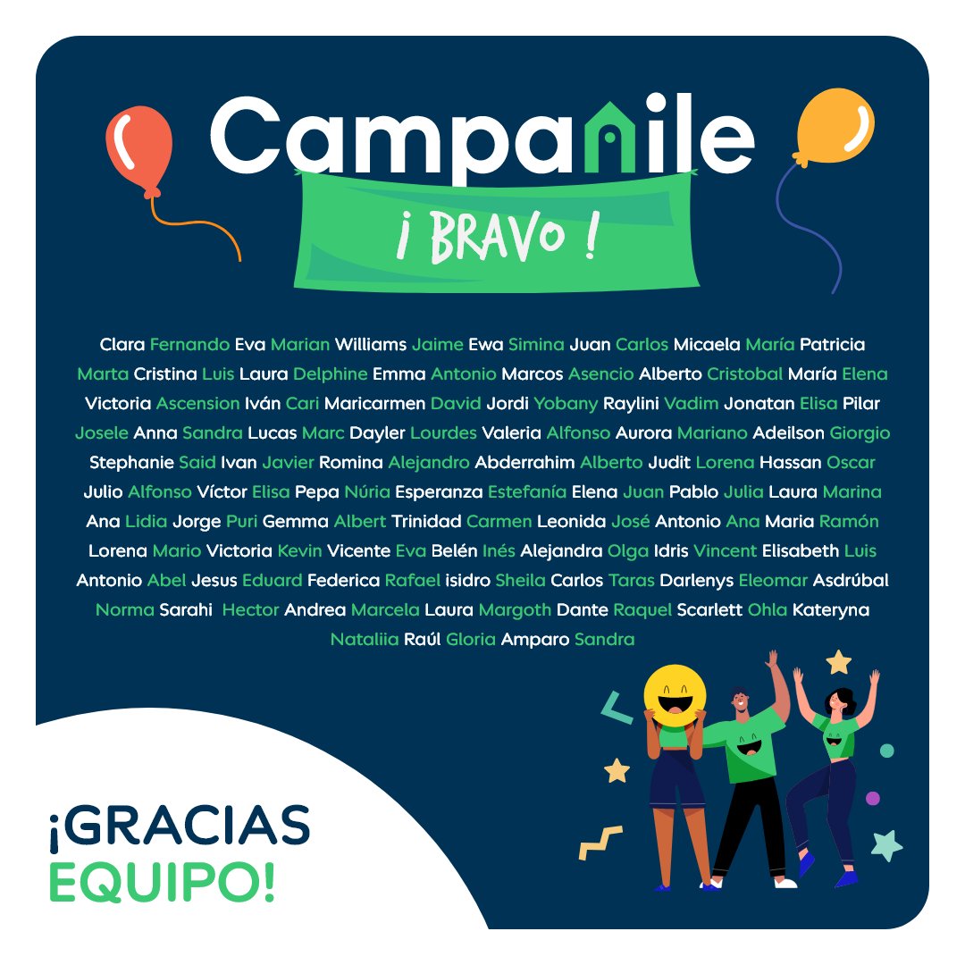 Gracias, equipo, por hacer de la estancia de nuestros clientes una gran experiencia. Gracias por vuestra profesionalidad y sobre todo, por vuestra humanidad. 💪💚

#equipo10 #equipocampanile #campanileespaña #hotelescampanileespaña #campanilespain #bigteam