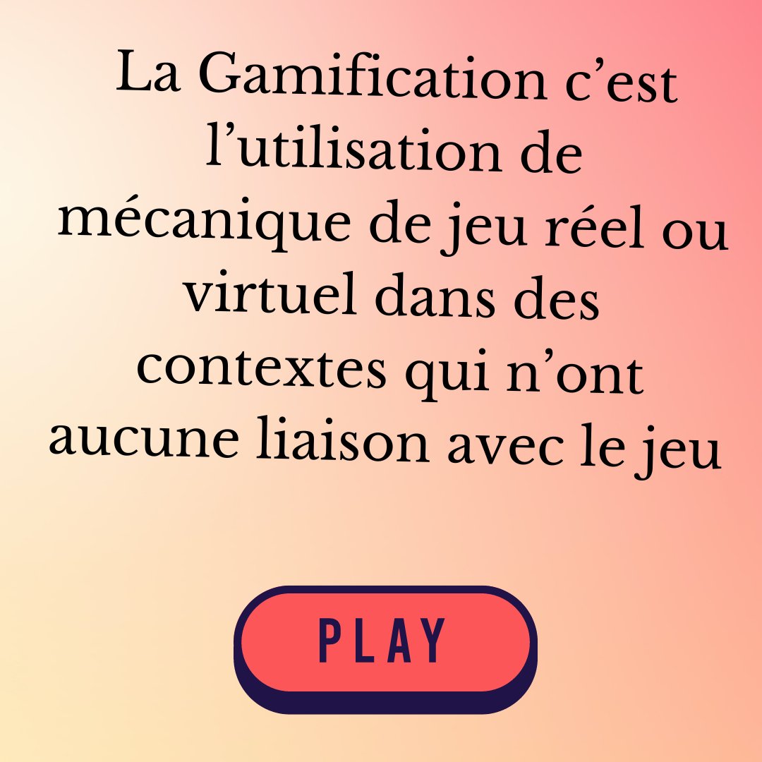 GOODTownProject's tweet image. Aujourd’hui, on vous parle de Gamification,
-
pour plus de contenu sur la gamification 👇
follow :@goodtownproject
-

#gamification #gamificationdesigntip #gamificationlearning #gamificationlab
#apprendre #apprendreensamusant #apprendreautrement #apprendreenjouant