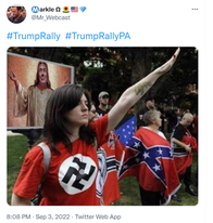 wokeinpa's tweet photo. @FoxNews Prove it!! He's got the surveillance tapes that he said he'd release 2 weeks ago. He's nothing but a fuqqing liar and you'll eat up all his 💩.
#Traitors #Fascists #Deplorables
#Nazis #FuqOff https://t.co/yKEEf2tq4F