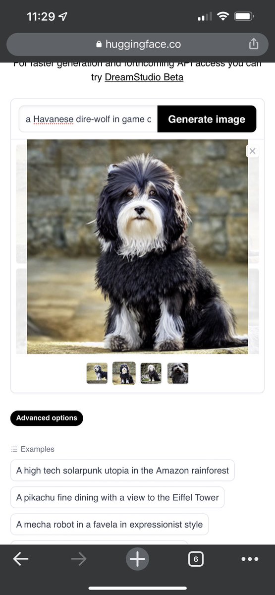 harleybl's tweet photo. I entered “A photo of a Havanese Dire-Wolf in Game Of Thrones” into Stable Diffusion. The model captured the essence of what I was envisioning. https://t.co/EspXfnRY1F
