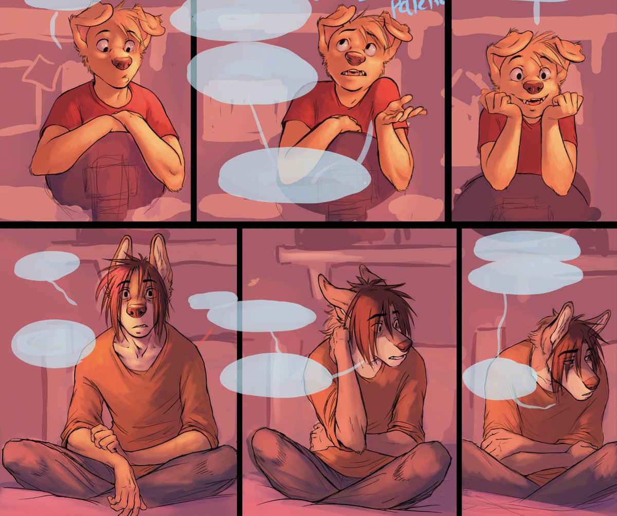 ozoozou's tweet photo. Some people are very structured in how they work on their comic pages.

...anyway, here's my process https://t.co/NHWJ2CvIUo