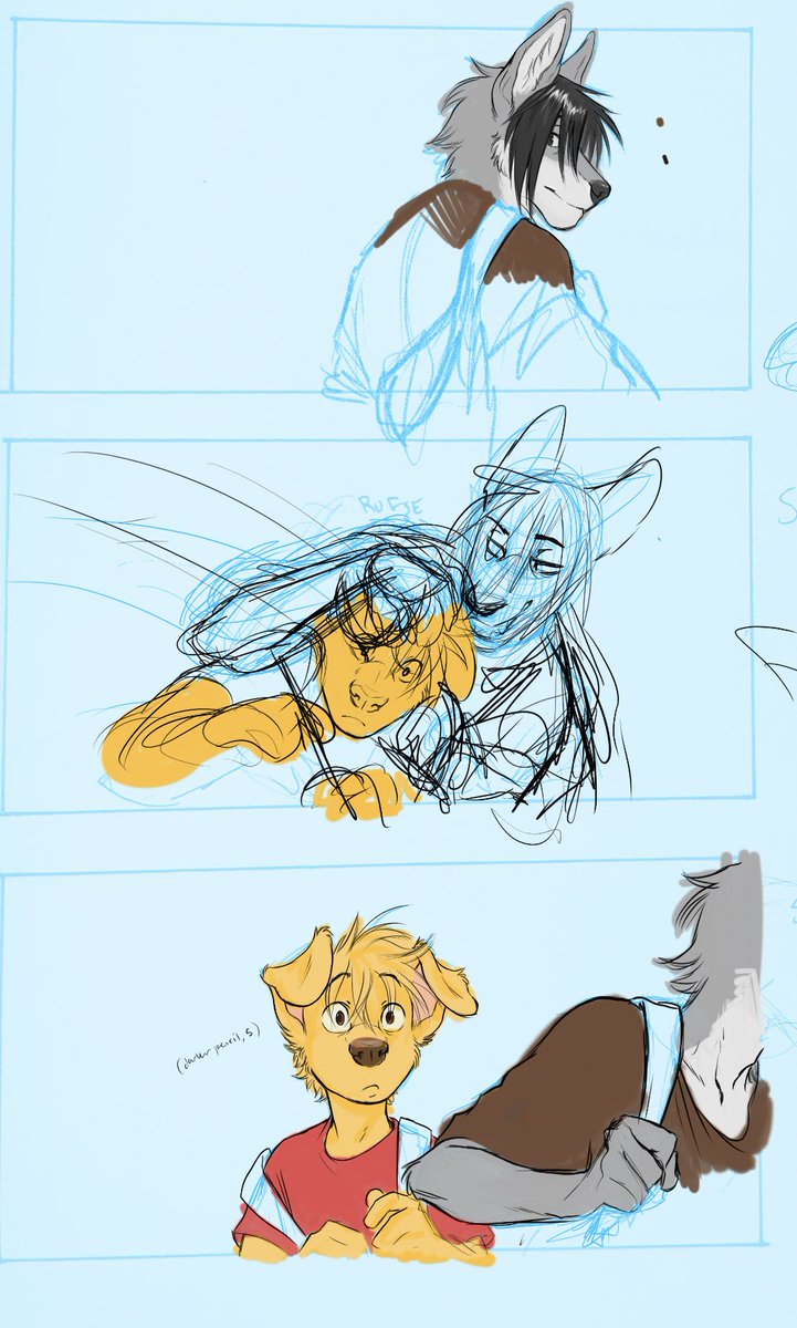 ozoozou's tweet photo. Some people are very structured in how they work on their comic pages.

...anyway, here's my process https://t.co/NHWJ2CvIUo