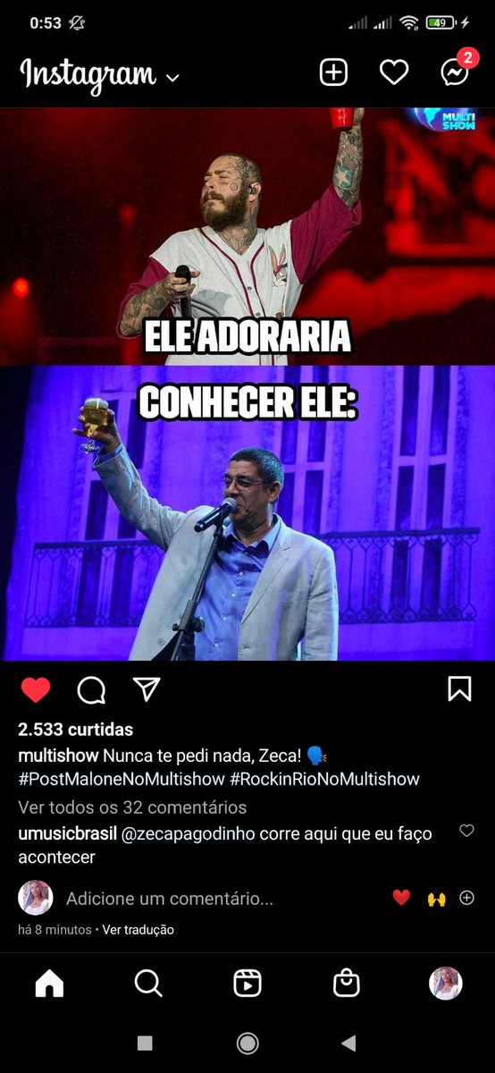 VGR204's tweet photo. A @multishow vey KKKKKKKKKKKKK

#RockInRioNoMultishow
#RockInRio https://t.co/4o5qqXo99Q