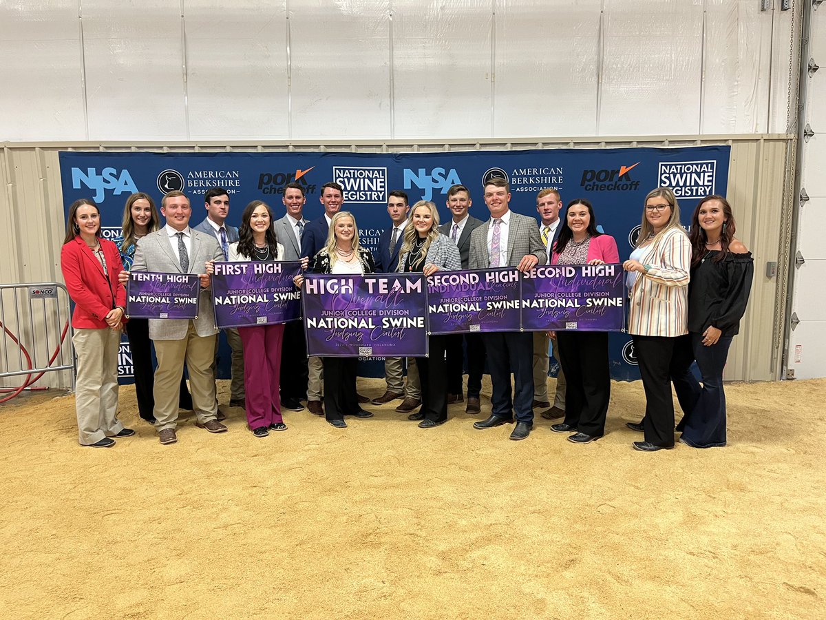 NOCLJT's tweet photo. The NOC LJT had a great day at the inaugural NJSA Livestock Judging Contest. Our sophomore team took home High Team Overall and High Team in Reasons with three individuals making the Top 10! Great way to start the fall! https://t.co/pE9xmMIQPV