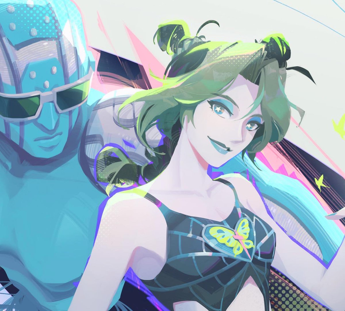 doublesuper2's tweet photo. 🦋✨Jolyne is back ! I drew this fanart for JoJo～hope you like it ～  #jojo_anime #stoneocean #jojo #JoJosBizarreAdventure #jjba #jjbafanart #Illustrations #jolyne #jolynekujo #digitalart #digitalpainting https://t.co/0pmfNnhOJX