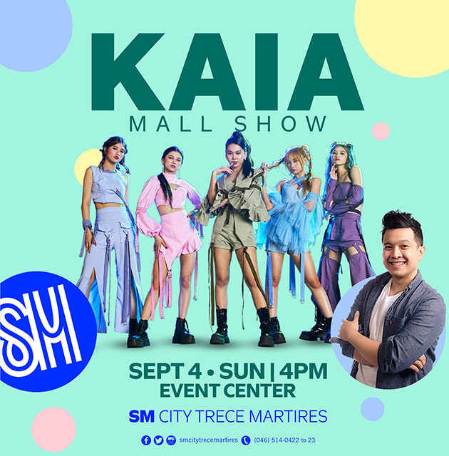 KAIAOfficialPH's tweet photo. [KAIA MAll Tour]

See KAIA live later at SM City Trece Martires for their mall tour
SM City Trece Martires Event Center
4 PM PHT

See you later ❣

KAIA AT SMTreceMartires
#KAIA #KAIAatSMTreceMartires #KAIAMallTour https://t.co/C0x17Vjtlv