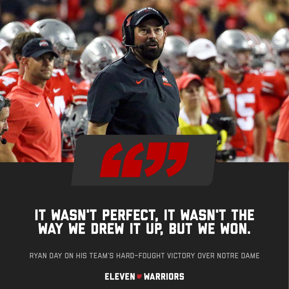 A win is a win for Ryan Day.