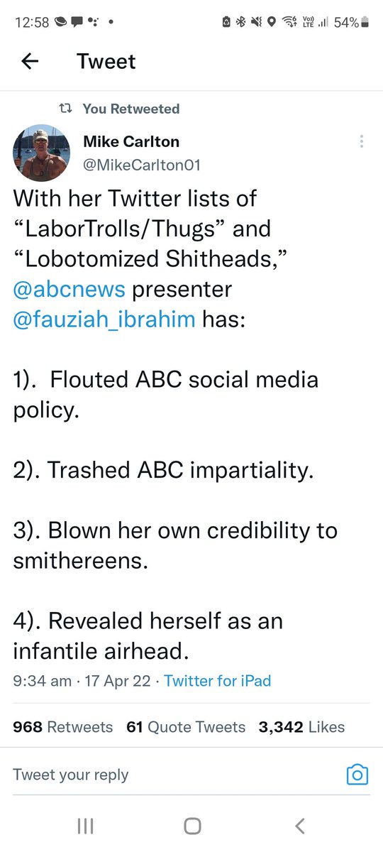 shootin4love's tweet photo. Weekend @BreakfastNews ratings are in chronic freefall as viewers switch off in droves due to @ABCaustralia's refusal to sack the thoroughly discredited Fauziah Ibrahim after she accidentally outed herself as an anti Labor troll on Twitter #auspol https://t.co/ZbwxsE91pE