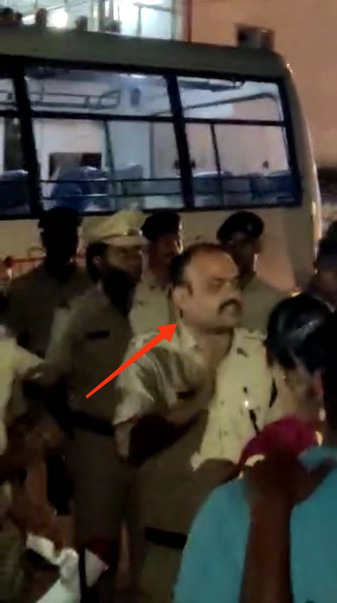 VigneshAnnadu14's tweet photo. The Cop who abused me during the Protest, 3 of the students including me were kept inside a bus for around 4 and  a half hours, the cops didn't even allowed us to use restroom .
We are not criminals, we are innocent students fighting for our future.
@Andaman_Admin @AndamanPolice https://t.co/KTD54Q2mVb