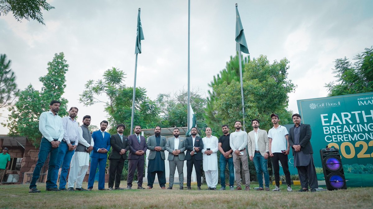 ImaratPK's tweet photo. Earth Breaking Ceremony of Golf Floras II 🔥

Construction of @golffloras2, a project by IMARAT, ranked among the top 20 Luxury Resort Living projects worldwide, has begun 🙌

For details, call us: 051 111 555 555 or 051 111 021 111. 

#GolfFloras #Islamabad #Construction https://t.co/Z9PDkLneA9