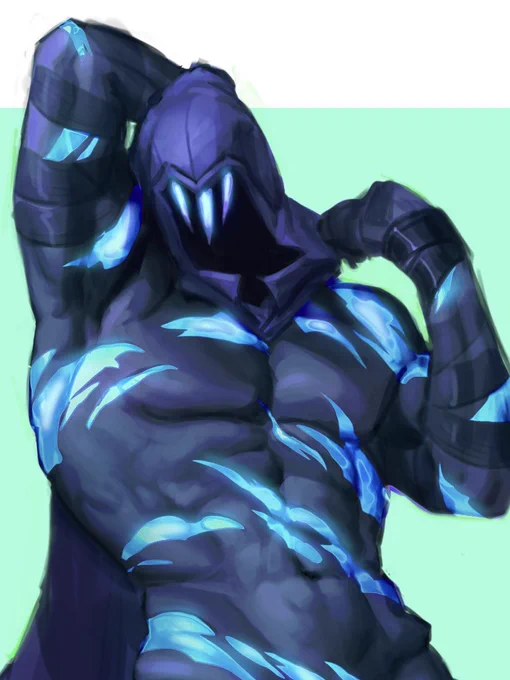 Suggestive // nsfw ? //Cropped from my nsfw account but I did a study today featuring nakey Omen HUSAHUHSA. Fun study 