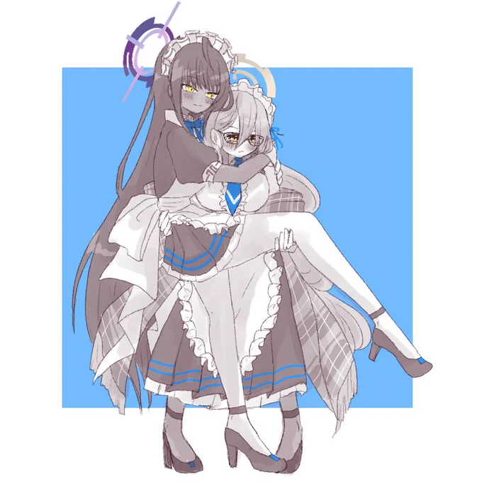 おひめさまだっこ!C&amp;C!!!!#ブルアカ 
