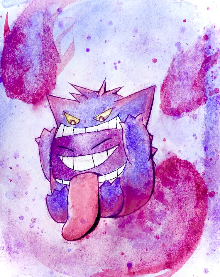 ポケモン イラストカード　ゲンガー　色紙ART 8枚セット　ポケットモンスター ゲンガー可愛いイラスト ゲンガー - Sword (S1W) #25