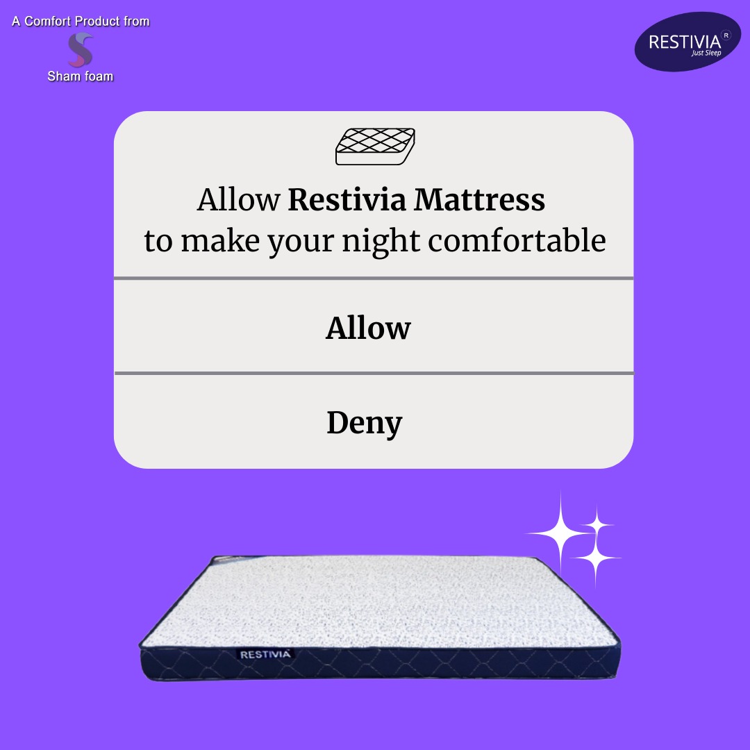 RestiviaM's tweet photo. Allow Restivia mattress to make your night comfortable
Order Now
https://t.co/Jxno5eKxlF
#mattress #mattresses #beds #homedecor #comfort #bedding #restivia #Restiviamattress #mattressinabox #bedroomdecor #mattressshopping #sleepwell #mattressstore #sleepbetter #goodnigh https://t.co/rr0k5wuIh2
