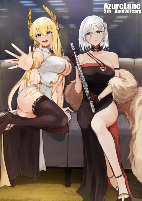 5周年めでたい #アズールレーン#アズレン5周年アート   