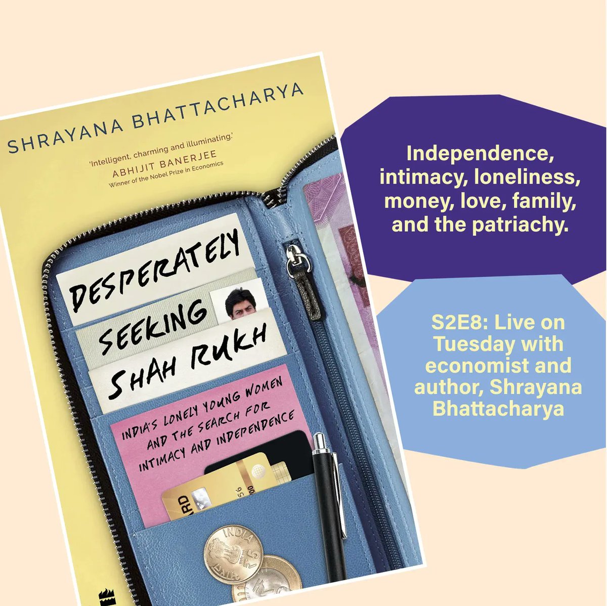 This Tuesday's episode is honestly SO GOOD with the amazingly sharp and unreasonably funny economist, <a href="/bshrayana/">Shrayana B</a>. Get ready for thought-provoking and heart-stirring conversation on loneliness, courage, independence and patriarchy. #womeninlabour  @awryaditi <a href="/USAndIndia/">U.S. Embassy India</a>