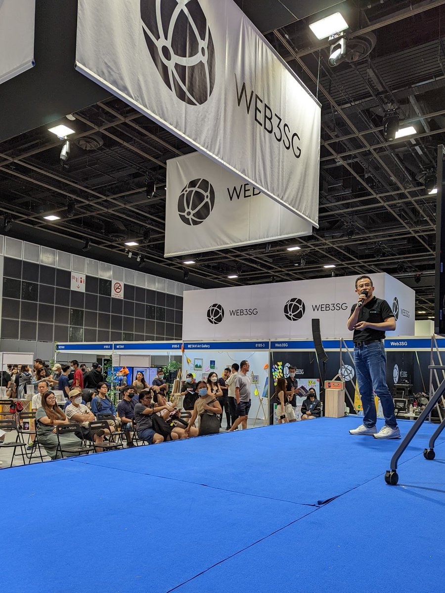 UKISSTech's tweet photo. 🎙️ Come and join Director Ben Chan at the @web3sg section of #COMEX2022 as he talks about decentralised security and the importance of keeping your private key safe.
#DecenSecurity
#GetAHugwareWallet https://t.co/kp8rECccDC