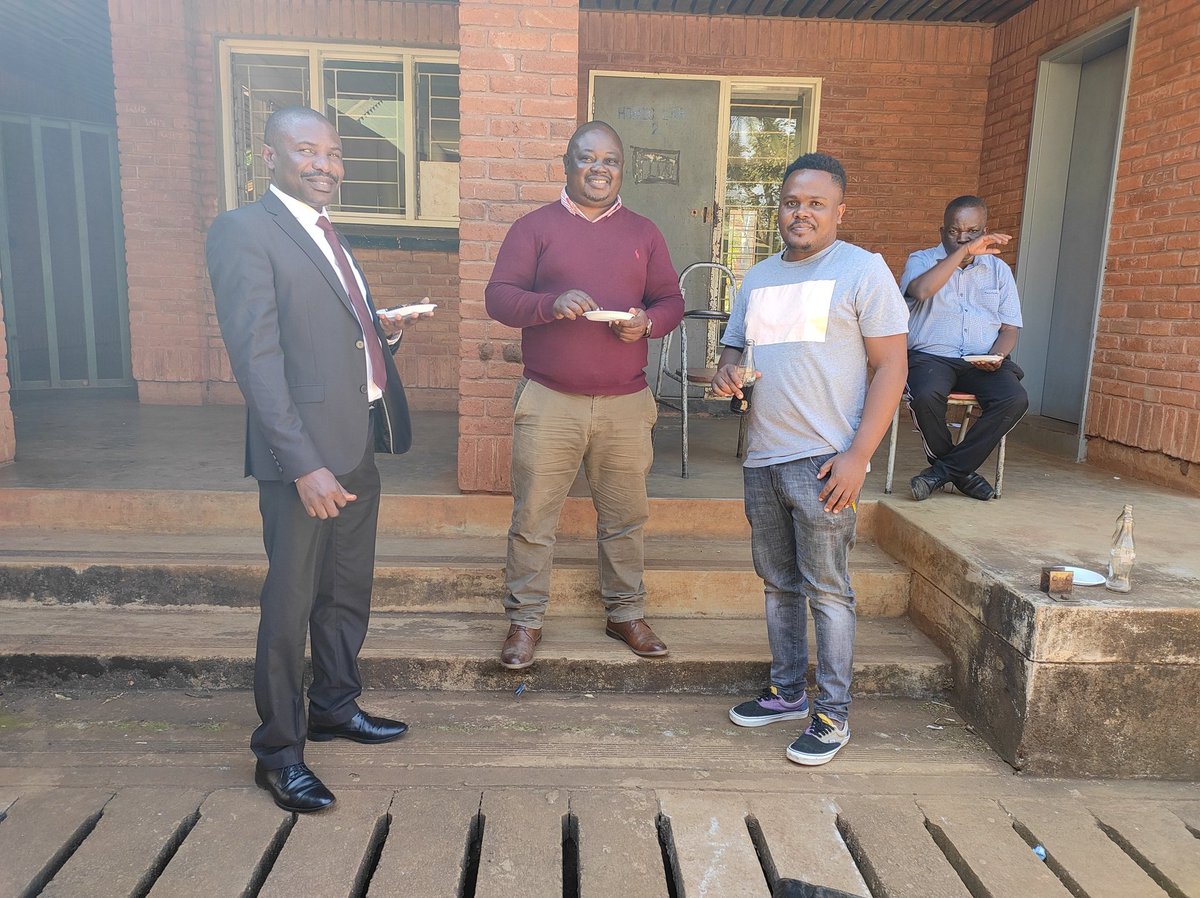 Two newly minted Luanar Senior Lecturers with their Deputy College Director, of course Associate Prof Angstone behind there. Cherishing the moments