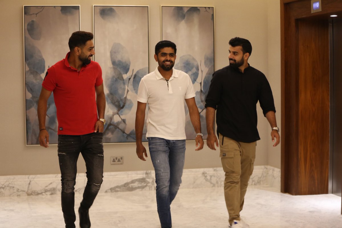 Our three superstars are going to win today's match ⁦❤️⁩⁦❤️✌️
 ; SWAG 😎
#OurHeros #PakvsInd