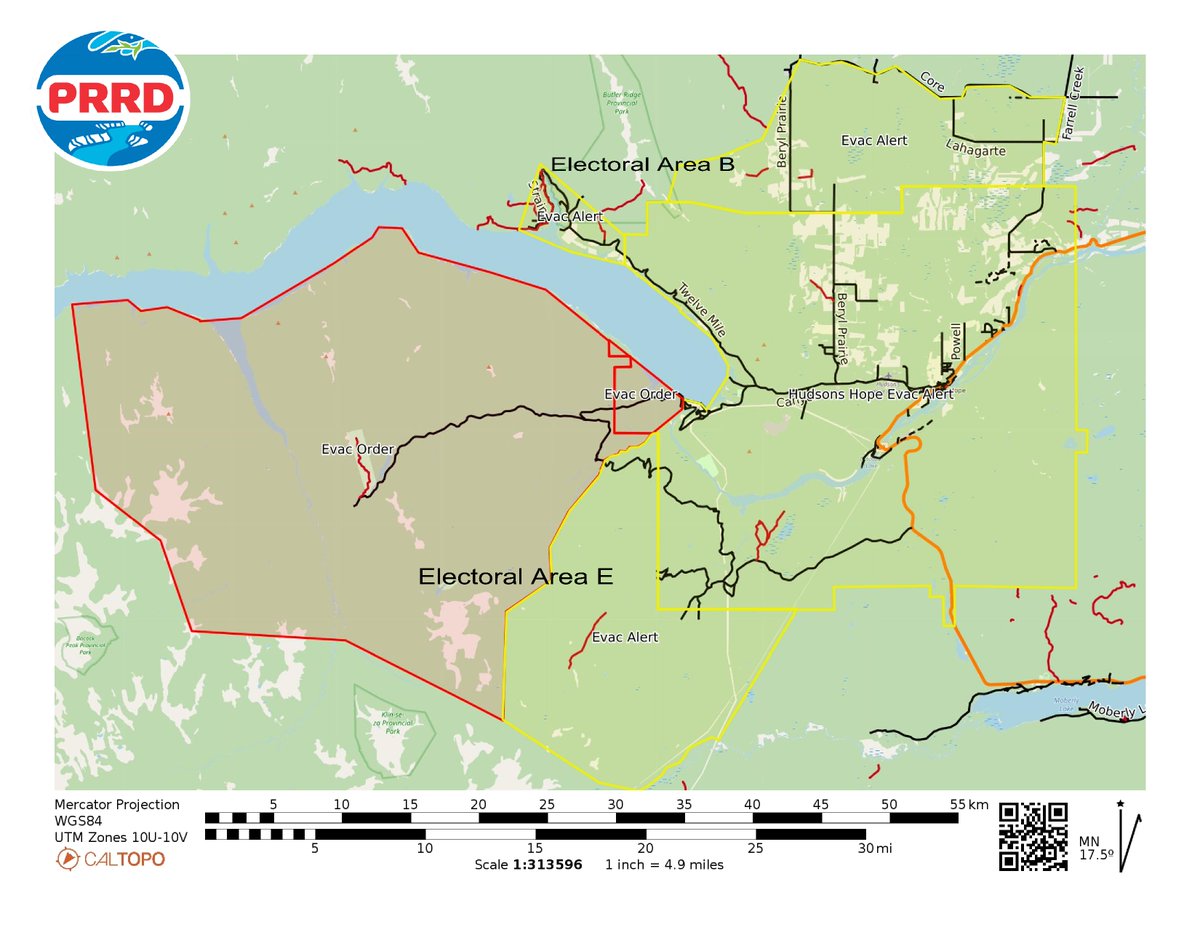 Emergency Info BC on Twitter "Evacuation Order & Alert issued by