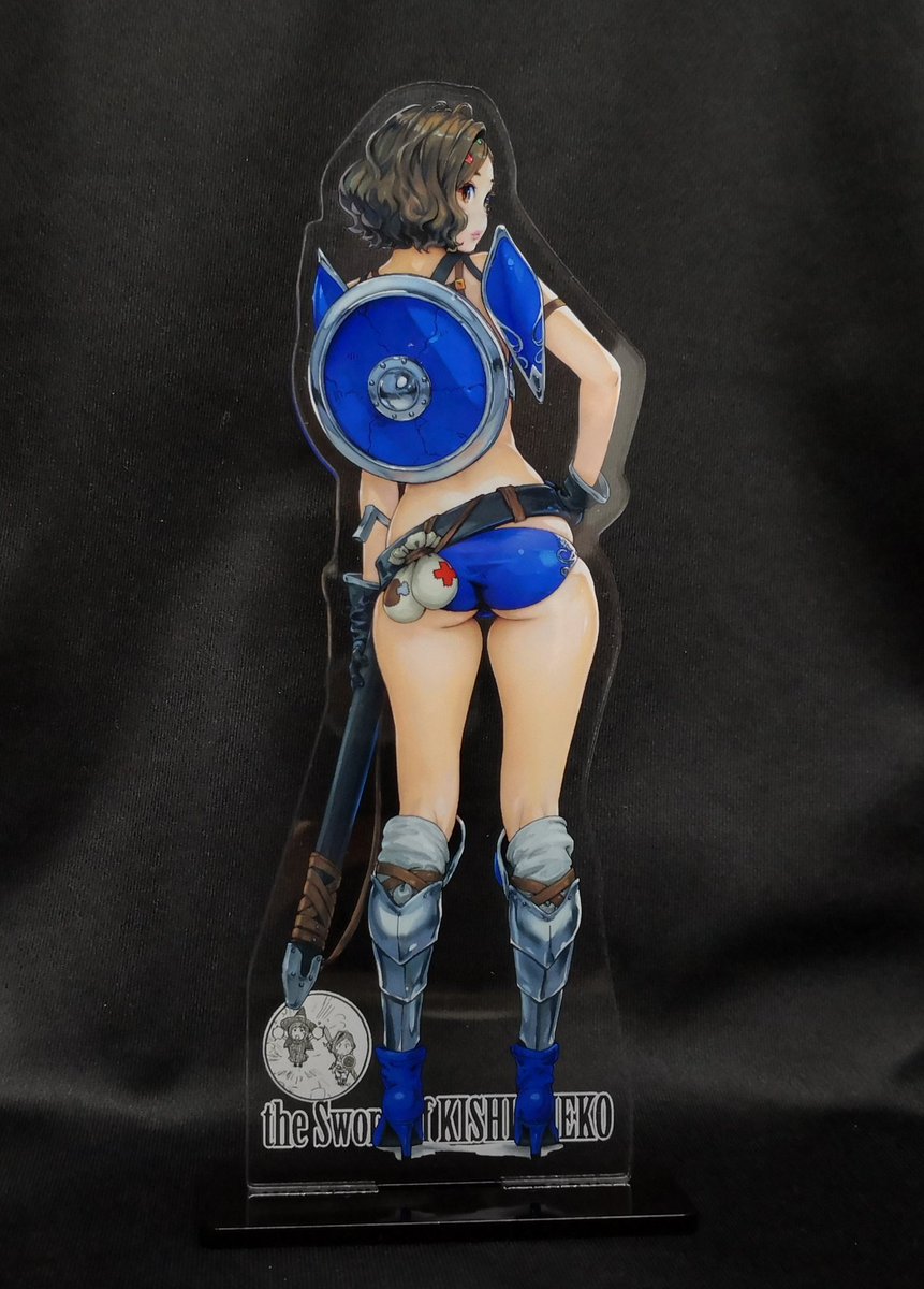 ウォーリアー見栄子アクリルスタンド(尻)も再販ッ。こちらは通常サイズ(約17.5cm)同じく今月末発送予定です。
https://t.co/eixDokLbjR 