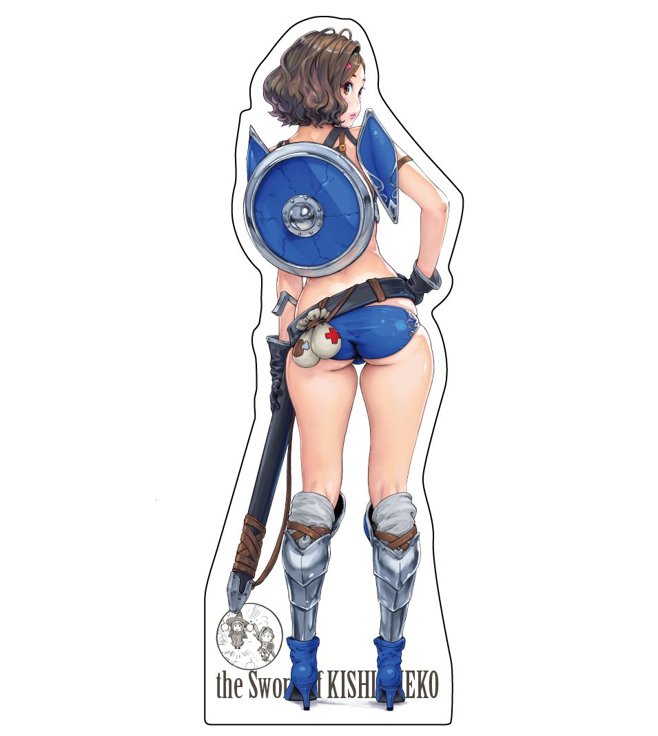 ウォーリアー見栄子アクリルスタンド(尻)も再販ッ。こちらは通常サイズ(約17.5cm)同じく今月末発送予定です。
https://t.co/eixDokLbjR 