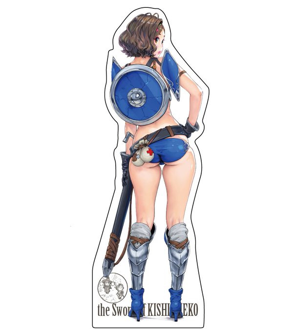 ウォーリアー見栄子アクリルスタンド(尻)も再販ッ。こちらは通常サイズ(約17.5cm)同じく今月末発送予定です。
https://t.co/eixDokLbjR 