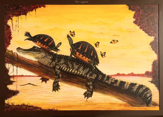 ちょうちょのメガネ 原画 油絵 oil painting 油彩 500x0.jpg