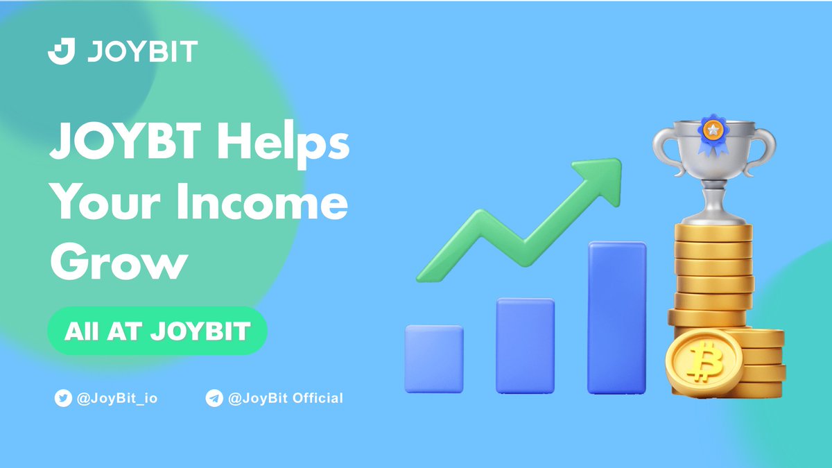 JoyBit_io's tweet photo. Not interested in market timing?
🪙Come to #JOYBIT to enjoy platform profit sharing
😎Any action you take will help boost your earnings
✅Available now on both on APP & WEB
Sign up to learn more!⤵️
https://t.co/e6aE3O4fpv https://t.co/9uQDM8Z6cy