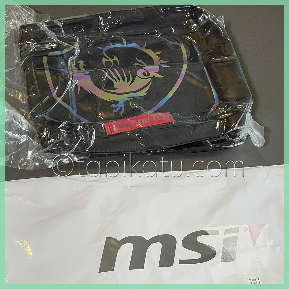 tabikatu's tweet photo. サブPC用に #msi #GF65 Thin を #Amazon の #プライムデー でポチリ。
#プレゼントキャンペーン に応募してたら
MSIのGaming バックパックが当たった!
同じノートPCでも「#ゲーミングPC」の場合、
高速・高画質優先で電池寿命はかなり短い。
#海外旅行 用には薄型・軽量・電池動作時間がポイント https://t.co/T65XiojmT7