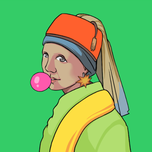 The Girl with a Pearl Earing depicts a European girl wearing an exotic dress, an oriental turban, and a very large pearl as an earring. 

Follow <a href="/TheNFTStudio/">TheSapphireStudio</a>

Check My NFT : bit.ly/3Qoj0pi
.
.
#Pearlearring #NFT #NFTCommunity #NFTs #nftart #NFTcollectible #cryptoartist