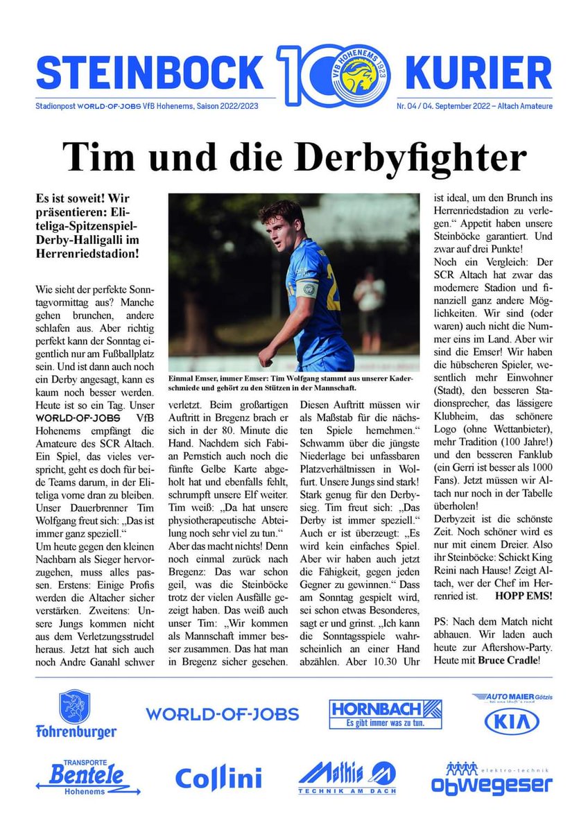 VfB Hohenems tweet media
