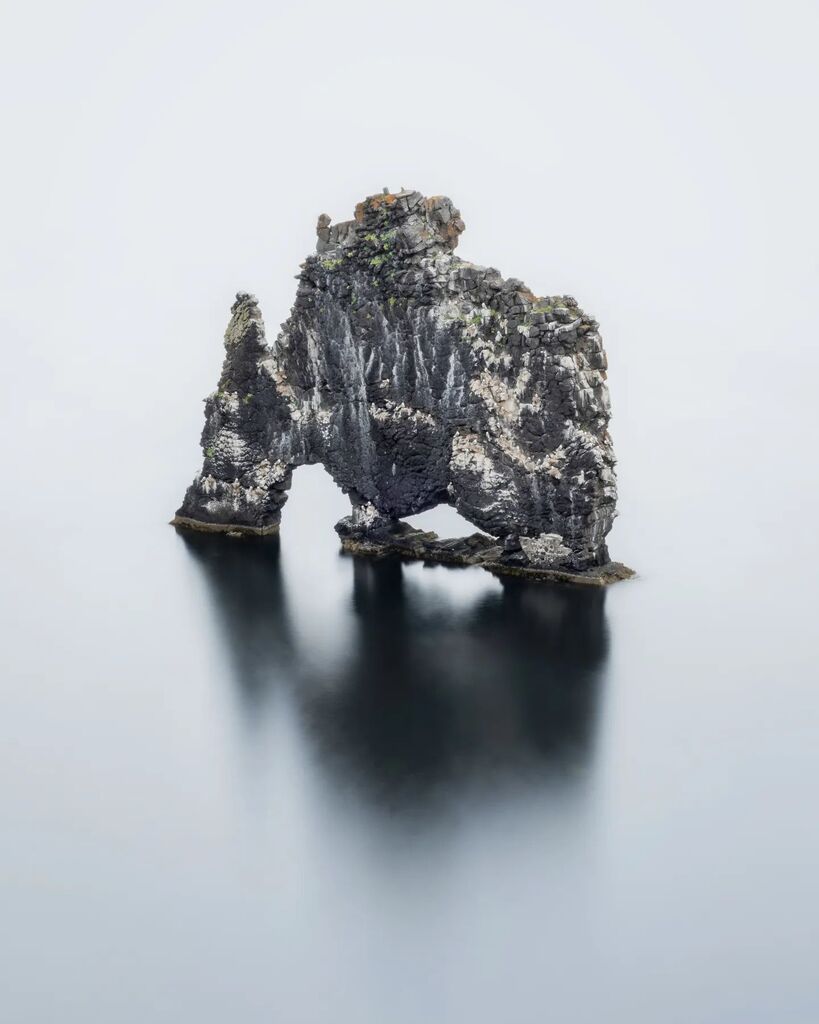 I've been looking forward to posting this one and I felt like today was the day. Rhino (I still think it looks like an elephant...) Rock - Hvitserkur on the North Coast of Iceland. We arrived mid afternoon and it was overcast so I felt a long exposure fo… instagr.am/p/CiEvz26DNco/