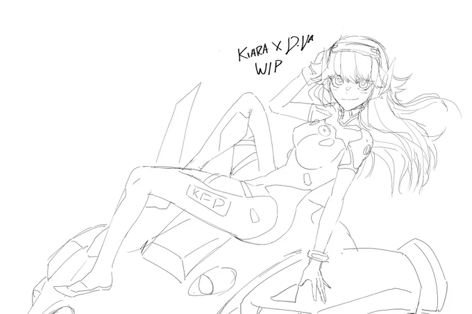 Quick Kiara Overwatch WIP. I'm going to try and finish this one as fast as possible! 