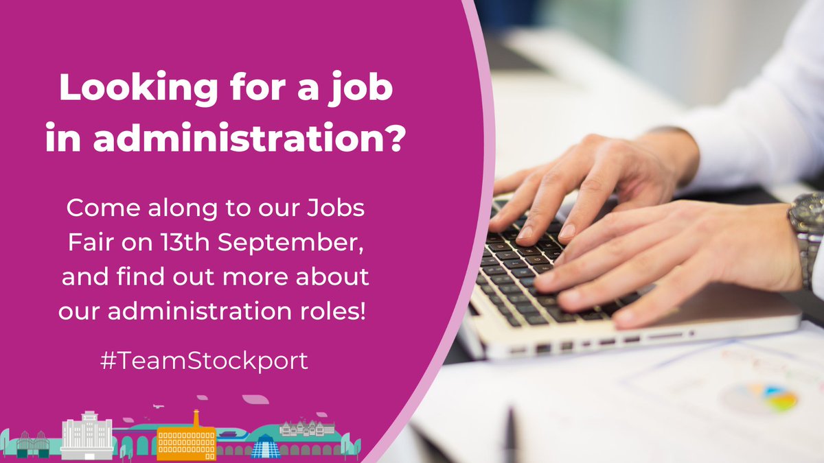 JobsAtStockport's tweet photo. Interested in a career in #Administration but don't know where to start?
Register your interest and find out more about our Jobs Fair 👇 https://t.co/1WNdnSvkUf
#TeamStockport #StockportCouncilJobsFair #SMBCJobsFair #AdministrationJobs #Adminjobs #AdminCareers https://t.co/cyP3unWn1F