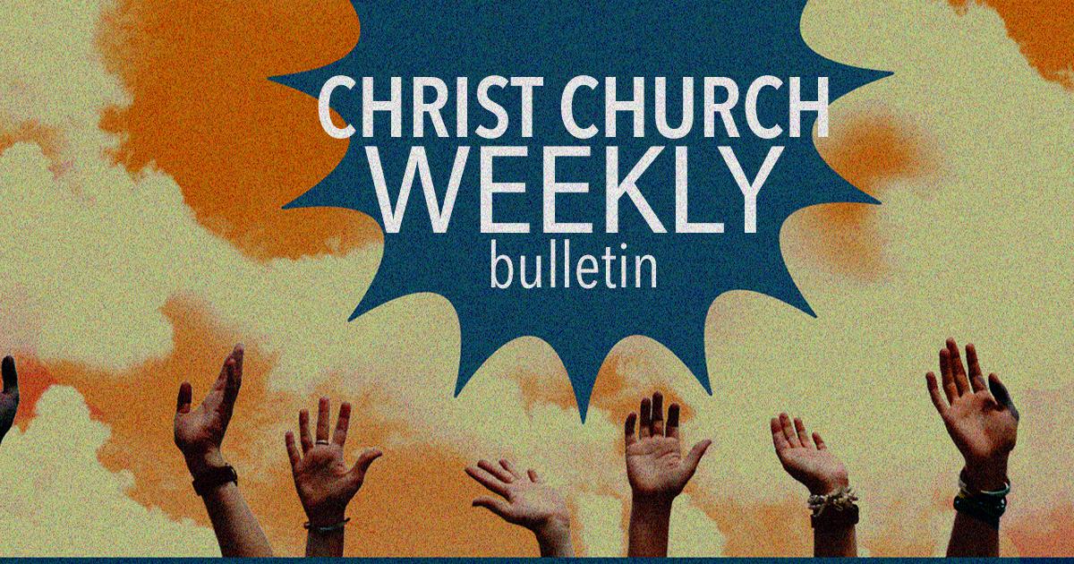 ChristChurchVA's tweet photo. New sermon series starts today: YOU BELONG HERE...and on that note, here's today's bulletin with a bunch of ways you can connect with your church family: https://t.co/1zEh6VE0KC

Get plugged in and recharge your spirit! https://t.co/APcFh6WtUf