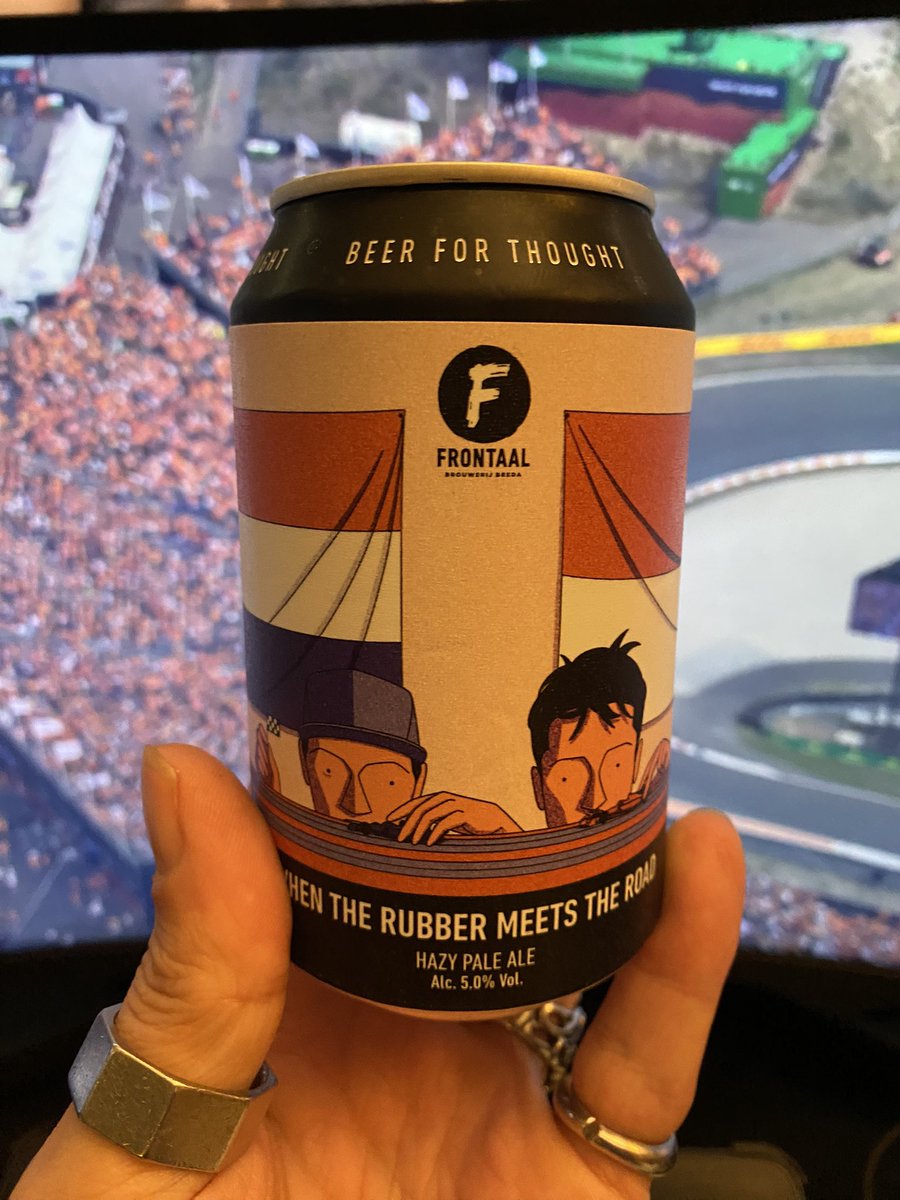 fdirk's tweet image. Zooo ik zit er klaar voor. Samen met een When Rubber meets the Road verstappen vs leclerc biertje #f1 #f1zandvoort