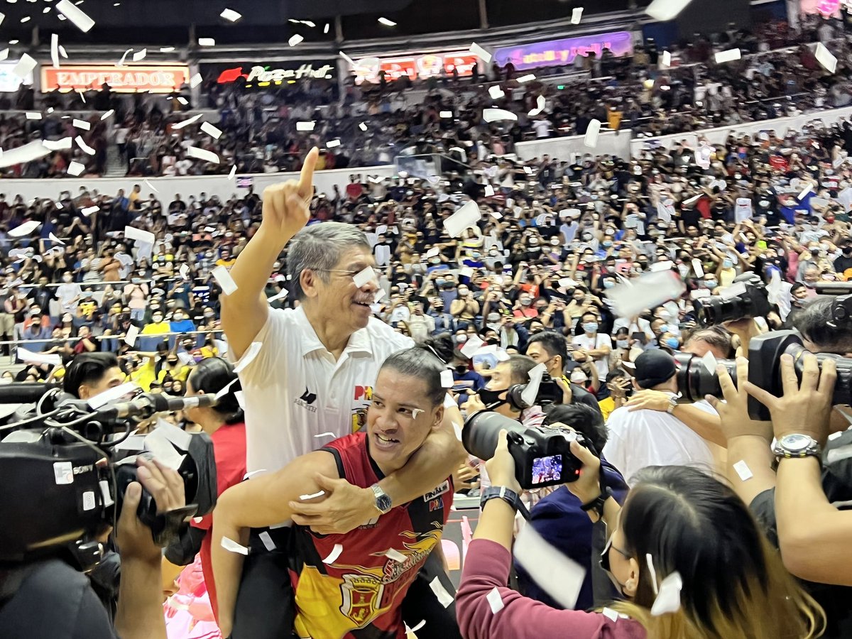 pbaconnect's tweet photo. SMB’s back on top! 

#PBAGameTayoDito https://t.co/2Pg9CLGrD3