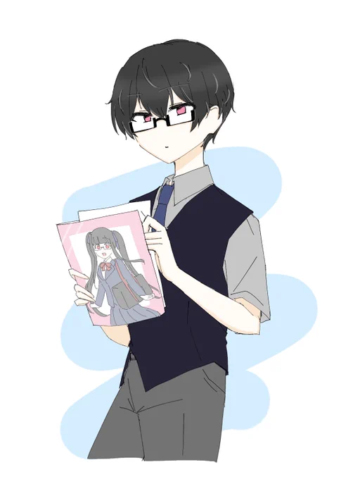 夏服の季節が終わろうとしてて辛いから描いといた 