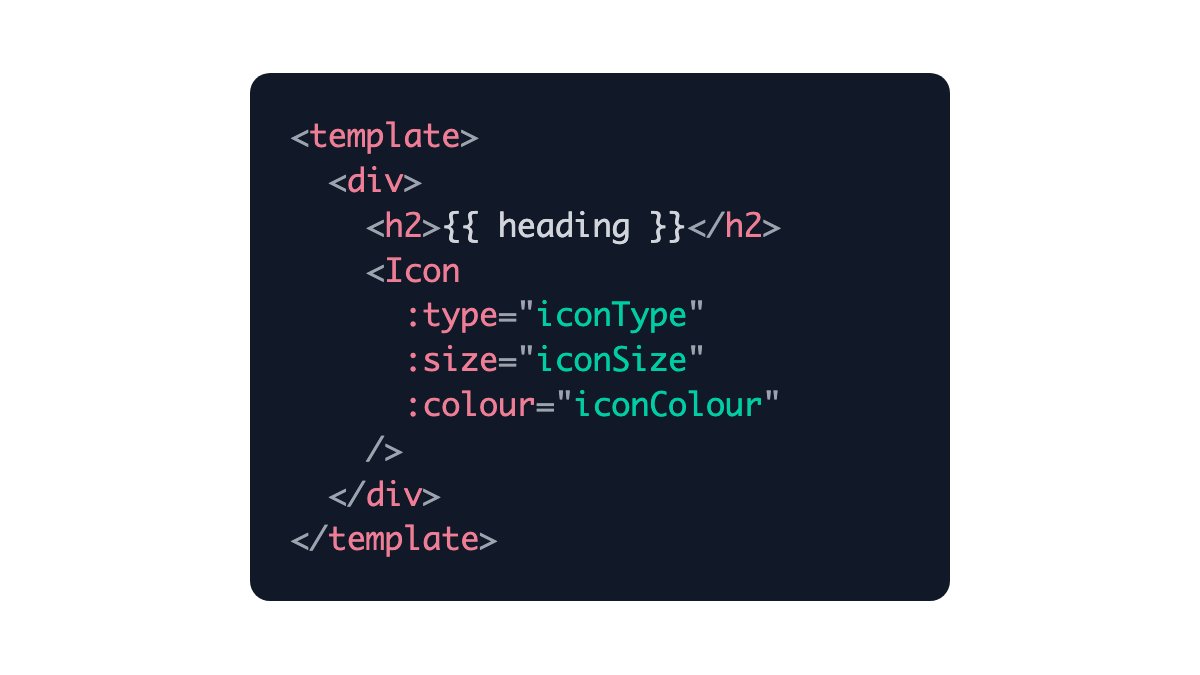 Often I find that I'm copying prop types from a child <a href="/vuejs/">Vue</a> component just to use them in a parent component.

But I've discovered that *stealing* those prop types is much better than just copying them.

For example, we have an `Icon` component being used in this component: