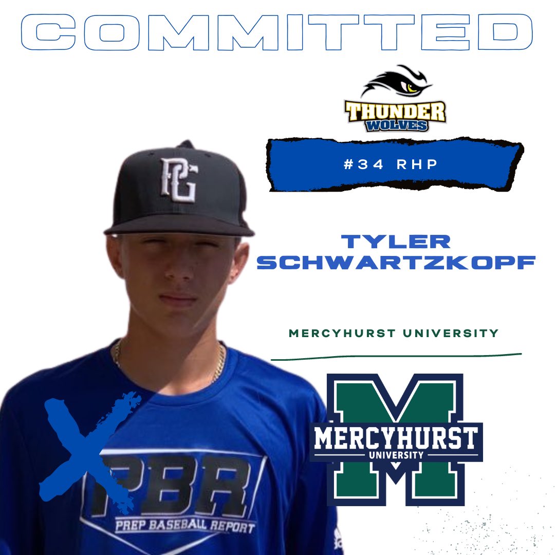 Congratulations to 2023 Rhp <a href="/TylerSchwartzk3/">Tyler Schwartzkopf</a> on his commitment to continue his academic and athletic career at <a href="/HurstBaseball/">Mercyhurst Baseball</a>!
