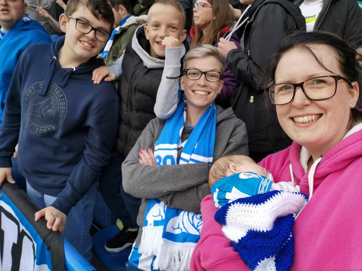 ahey93's tweet photo. The boys last Town match before he starts his new life in Cyprus! Thank you @ekachunga15 @michaelhefele @paulclementsgk @DJtom94 @GovTerrier @DaveHey2 @VickyStocks87 for making it more than just a game for him 🔵⚪️ #HTAFC https://t.co/GWnuXBob7H