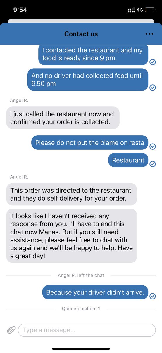 Manasvi_95's tweet photo. @GorleAadit @Menulog My order didn’t arrive for 2 hours and the customer care was arrogant and didn’t take ownership of the delay. Highly disappointed. @Menulog you will never make business with this attitude. https://t.co/pPHctNxXxc