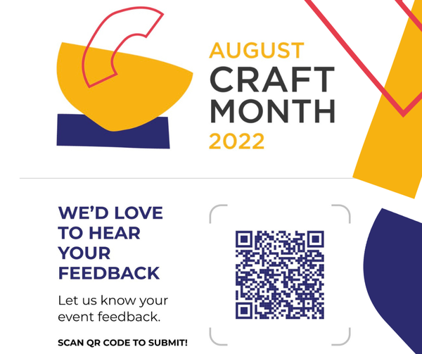 DCCIreland's tweet photo. Did you visit any #AugustCraftMonth events this year? Your feedback is really valuable and will help us grow ACM for the future!
Please take a few moments by going to: https://t.co/7wMuTs34Kf
Thank you for your time ๐
#ACM22 in partnership with @CorkCraftDesign & @CraftNI https://t.co/vIhdLjjsmX