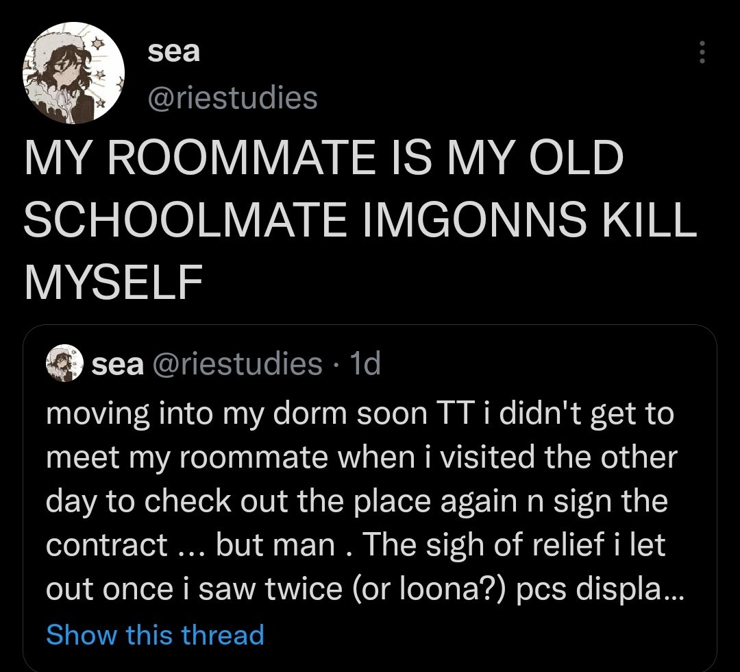 A studytwtuser's biggest fear: a story in 2 parts